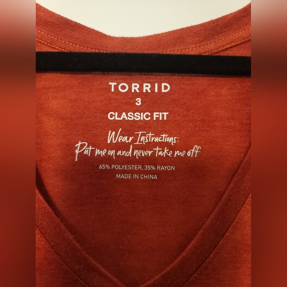 Torrid size 3 Classic Fit Raglan Tee - Not Made To Be Subtle Mineral Wash - Picture 5 of 5